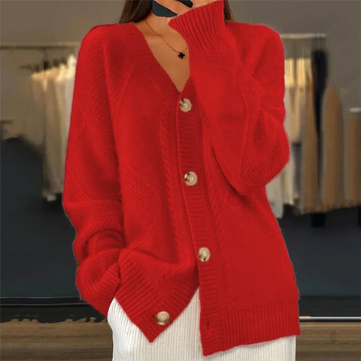 LENA™ - ELEGANT BUTTON KNIT CARDIGAN