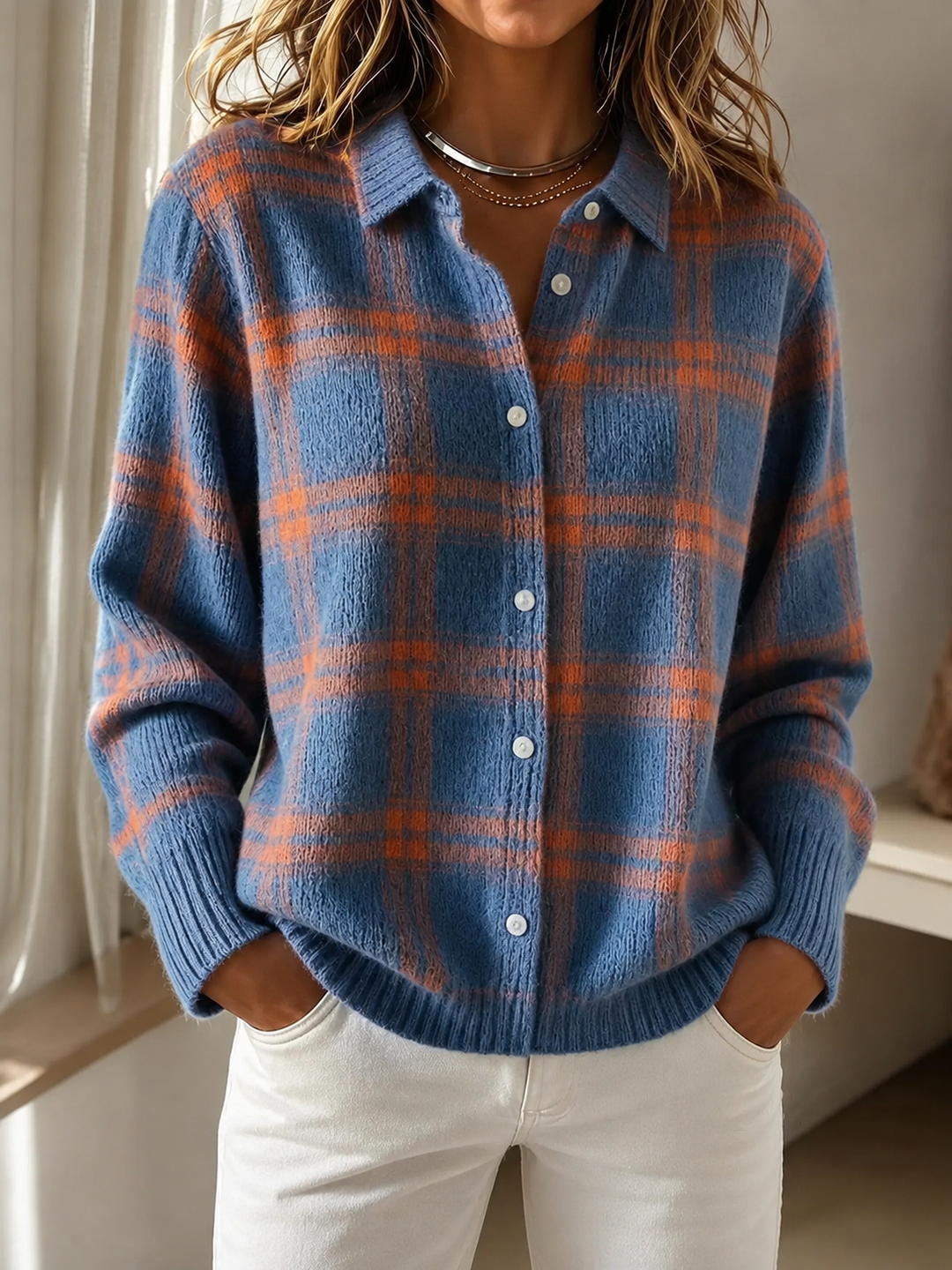 DANA™ - ELEGANT KNIT CARDIGAN BLOUSE