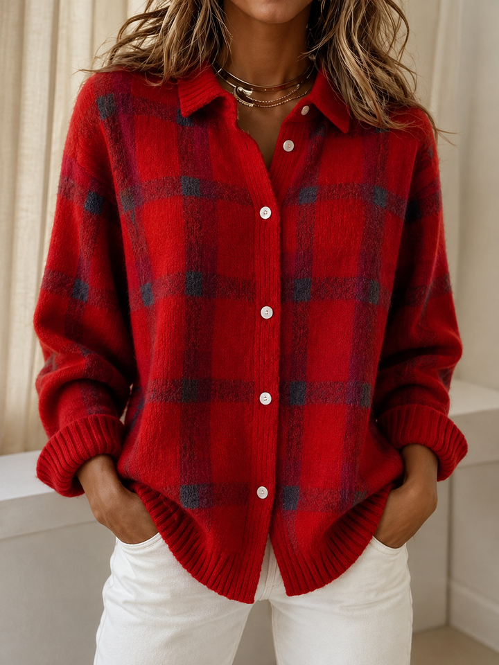 DANA™ - ELEGANT KNIT CARDIGAN BLOUSE