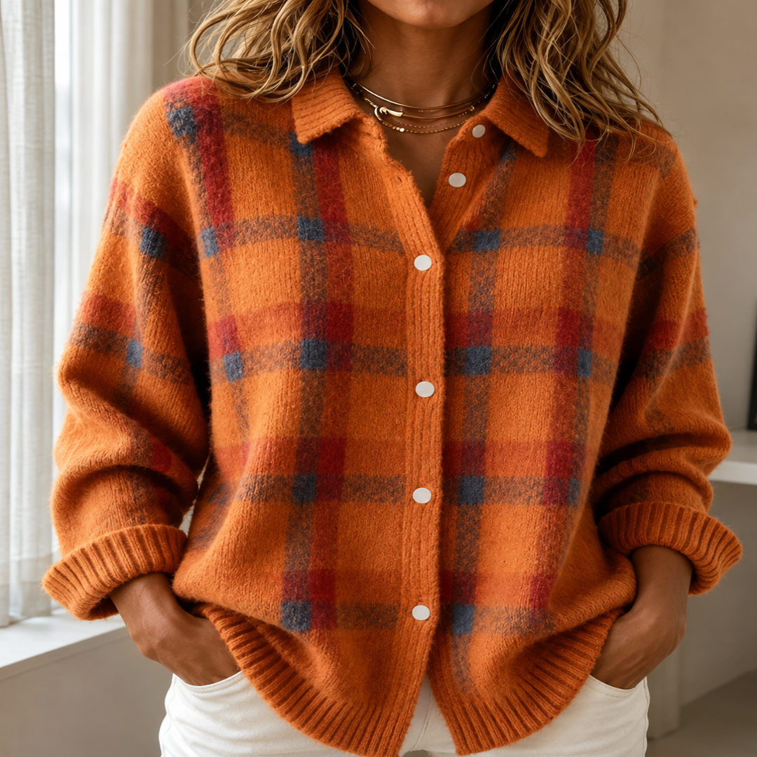 DANA™ - ELEGANT KNIT CARDIGAN BLOUSE