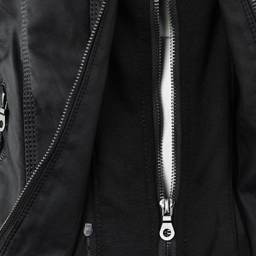 CALLISTA™ - ELEGANT HOODED LEATHER JACKET