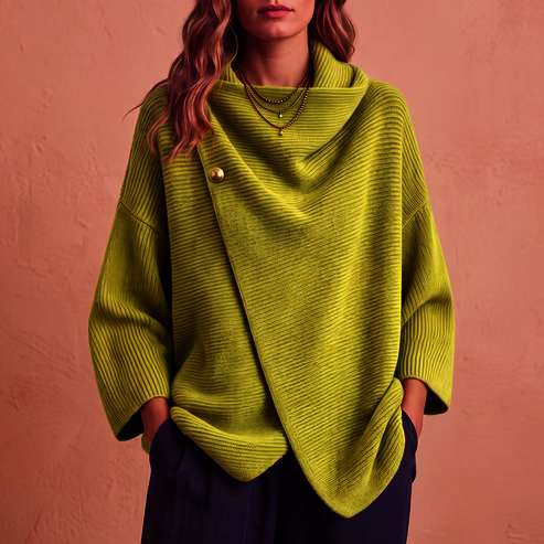 ENCARNA™ - ELEGANT ASYMMETRICAL KNIT SWEATER