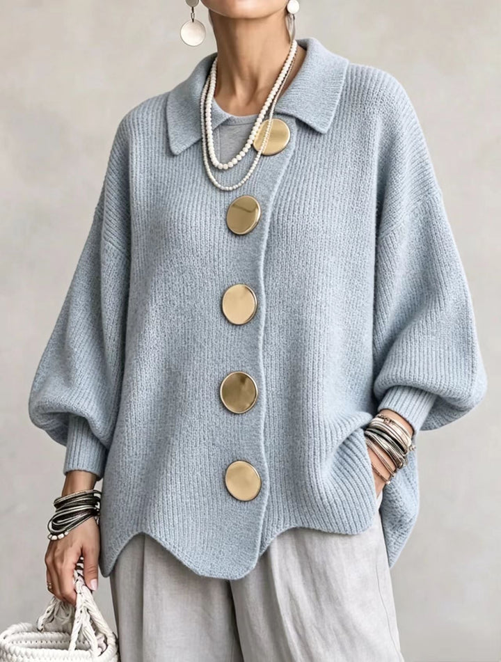 RUTH™ - ELEGANT OVERSIZED COLLARED CARDIGAN