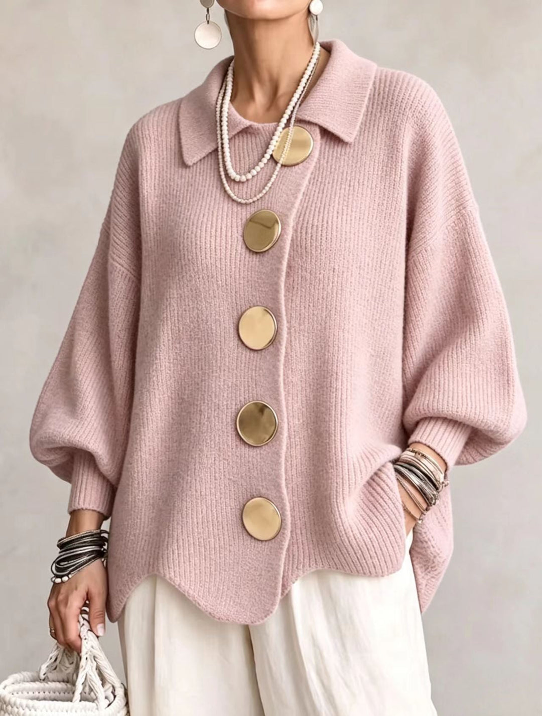 ISADORA™ - ELEGANT OVERSIZED KNIT CARDIGAN
