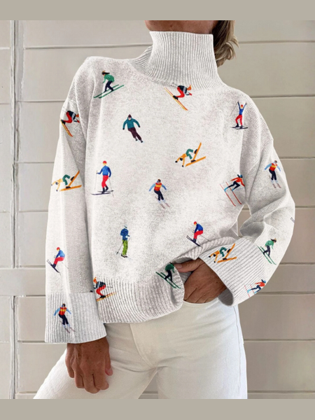 AVA™ - CHIC FESTIVE TURTLENECK SWEATER