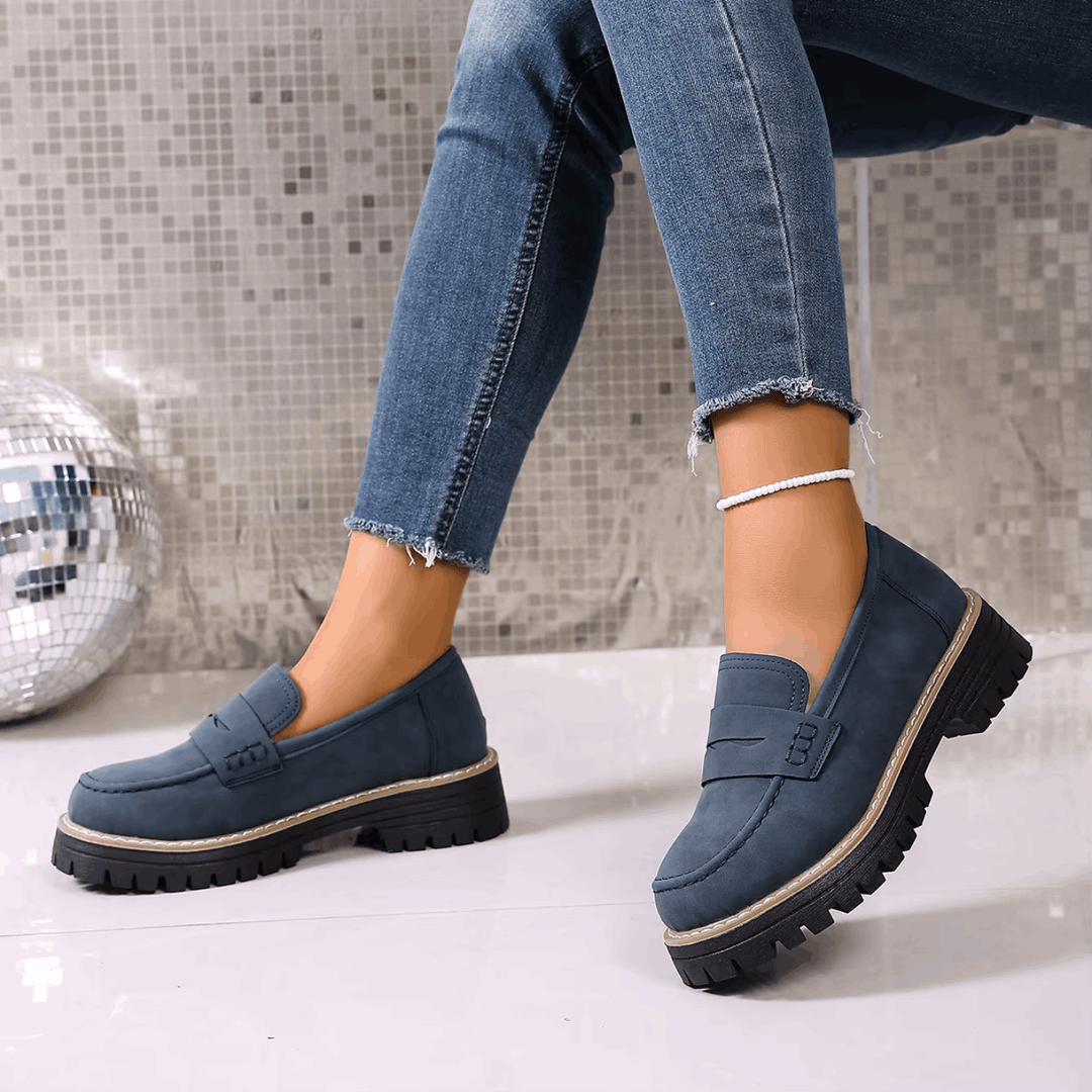ELSA™ - ELEGANT SUEDE PLATFORM LOAFERS