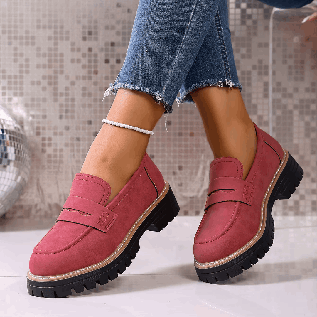 ELSA™ - ELEGANT SUEDE PLATFORM LOAFERS
