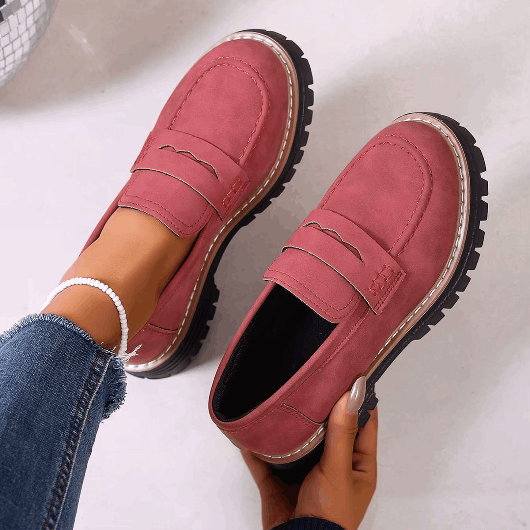 ELSA™ - ELEGANT SUEDE PLATFORM LOAFERS