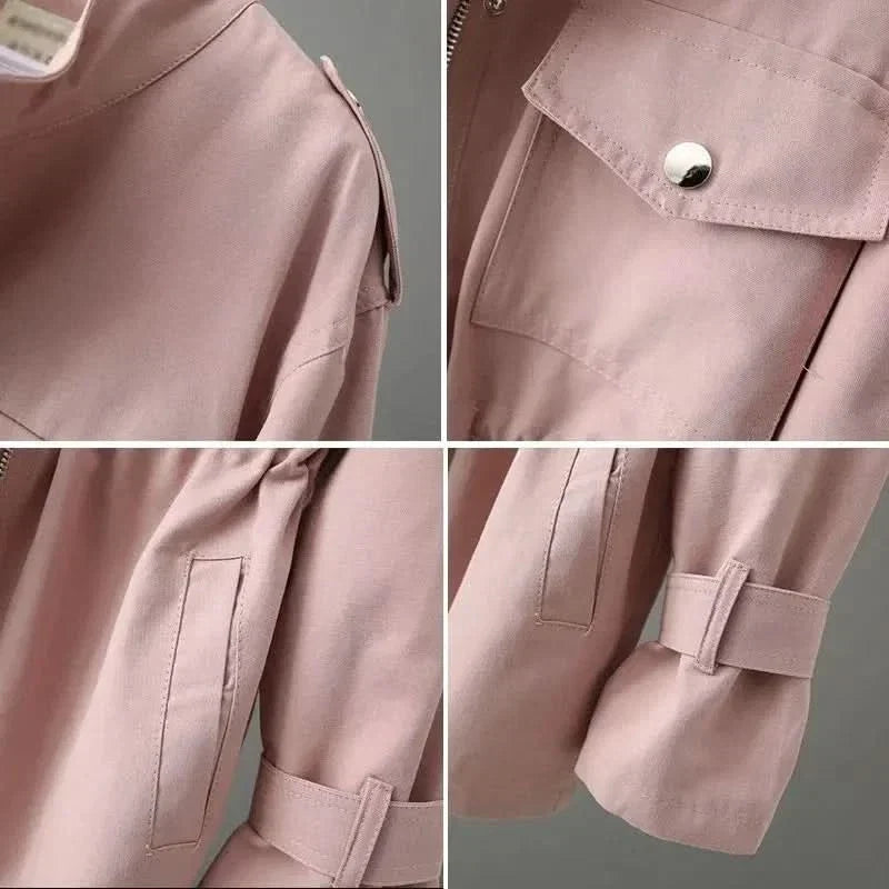 AMÉLIE™ - ELEGANT COLLARED UTILITY OVERCOAT