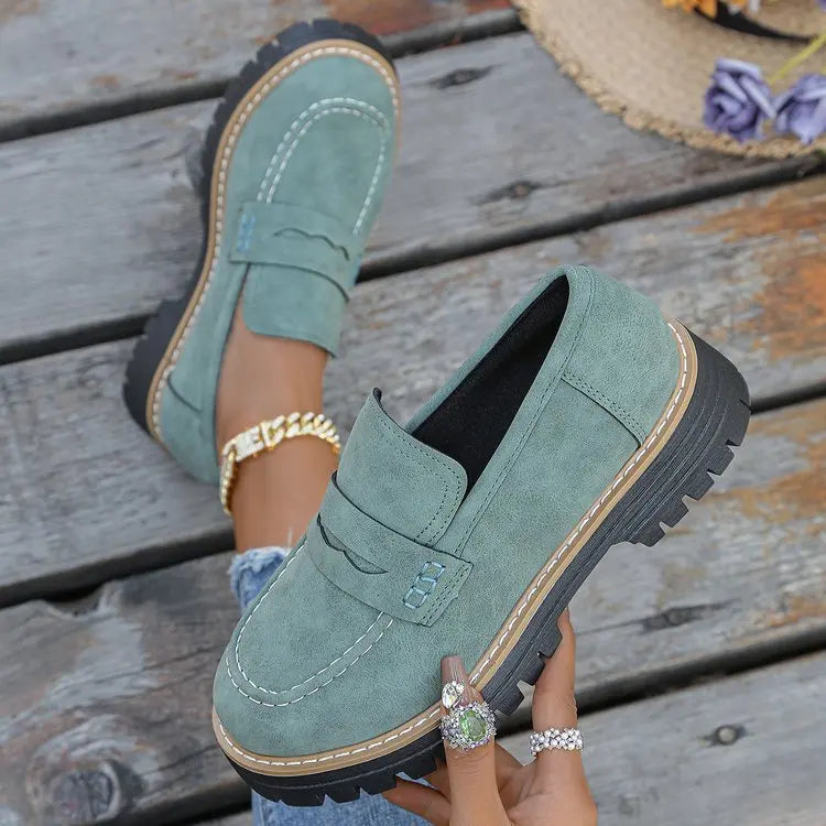 ELSA™ - ELEGANT SUEDE PLATFORM LOAFERS