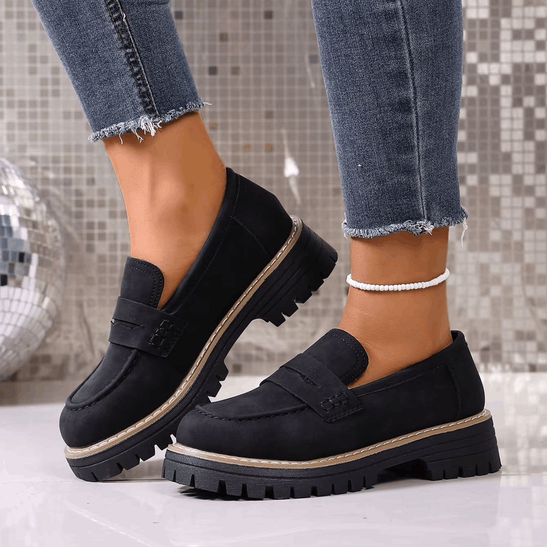 ELSA™ - ELEGANT SUEDE PLATFORM LOAFERS