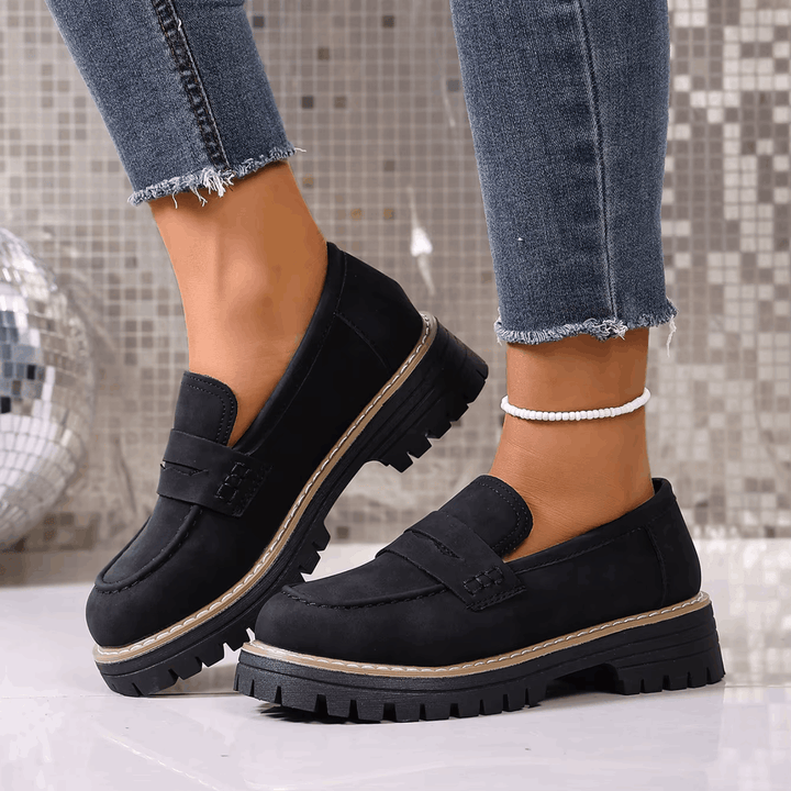 ELSA™ - ELEGANT SUEDE PLATFORM LOAFERS