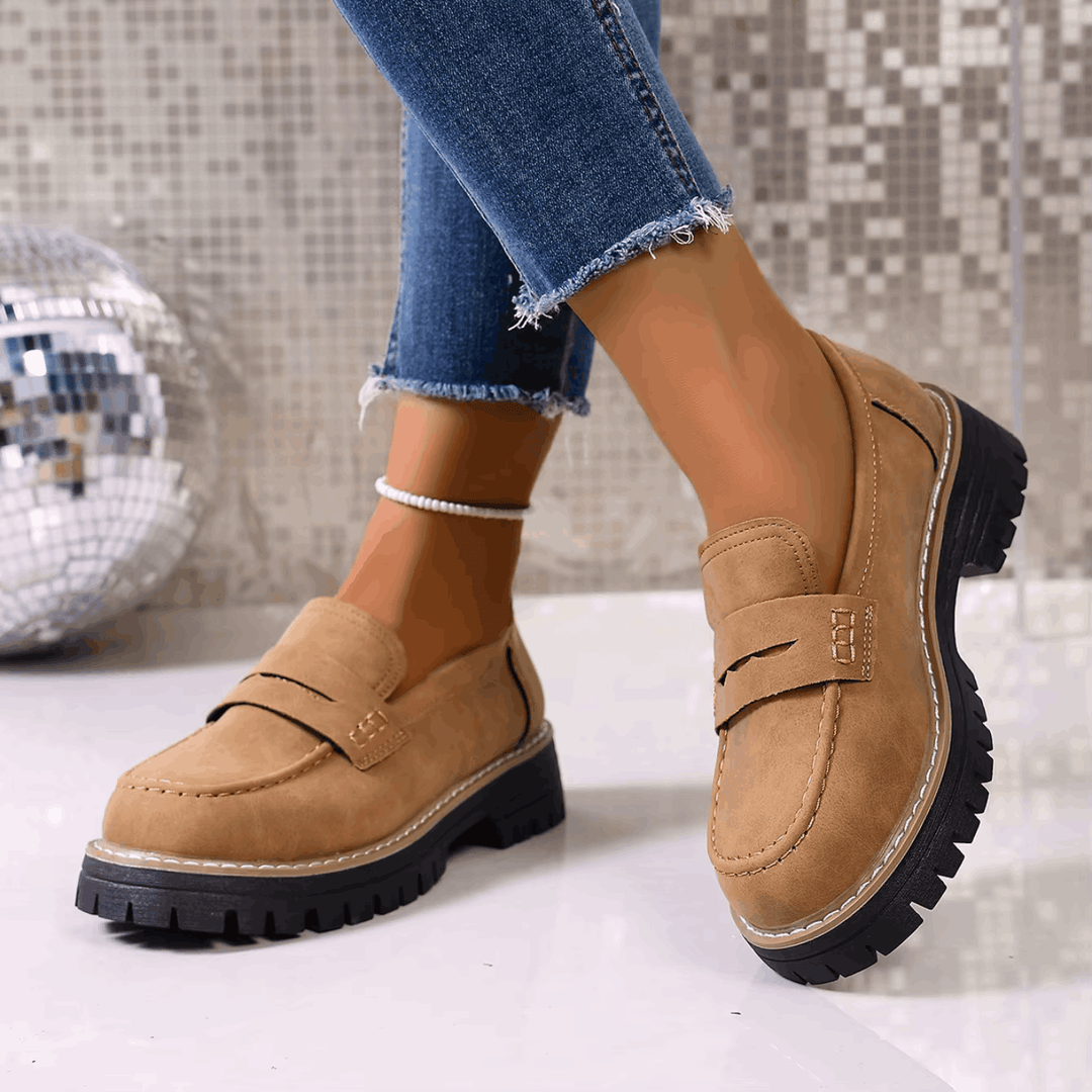 ELSA™ - ELEGANT SUEDE PLATFORM LOAFERS