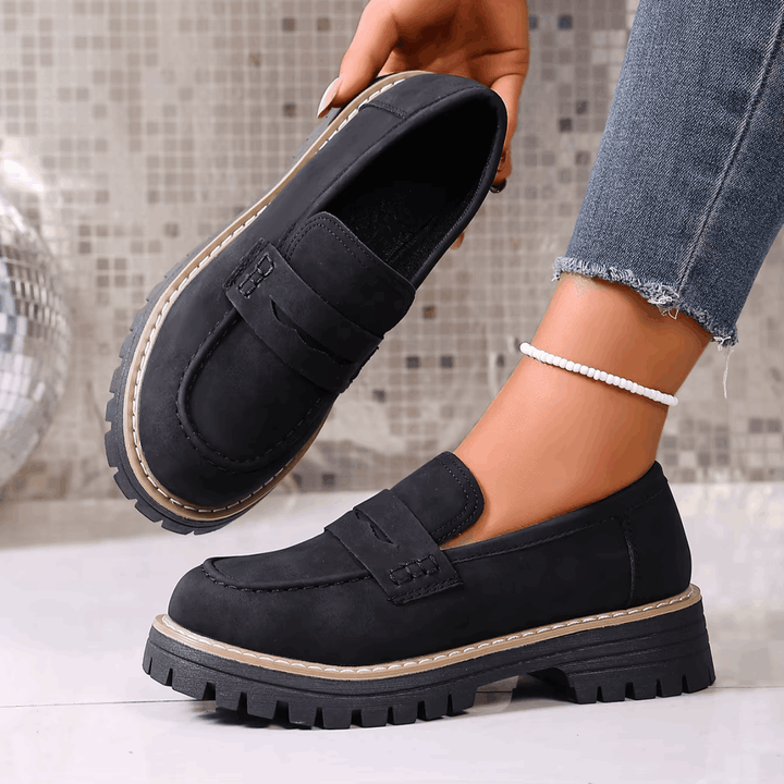 ELSA™ - ELEGANT SUEDE PLATFORM LOAFERS