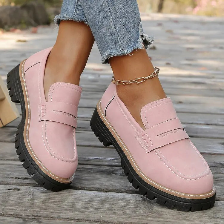 ELSA™ - ELEGANT SUEDE PLATFORM LOAFERS
