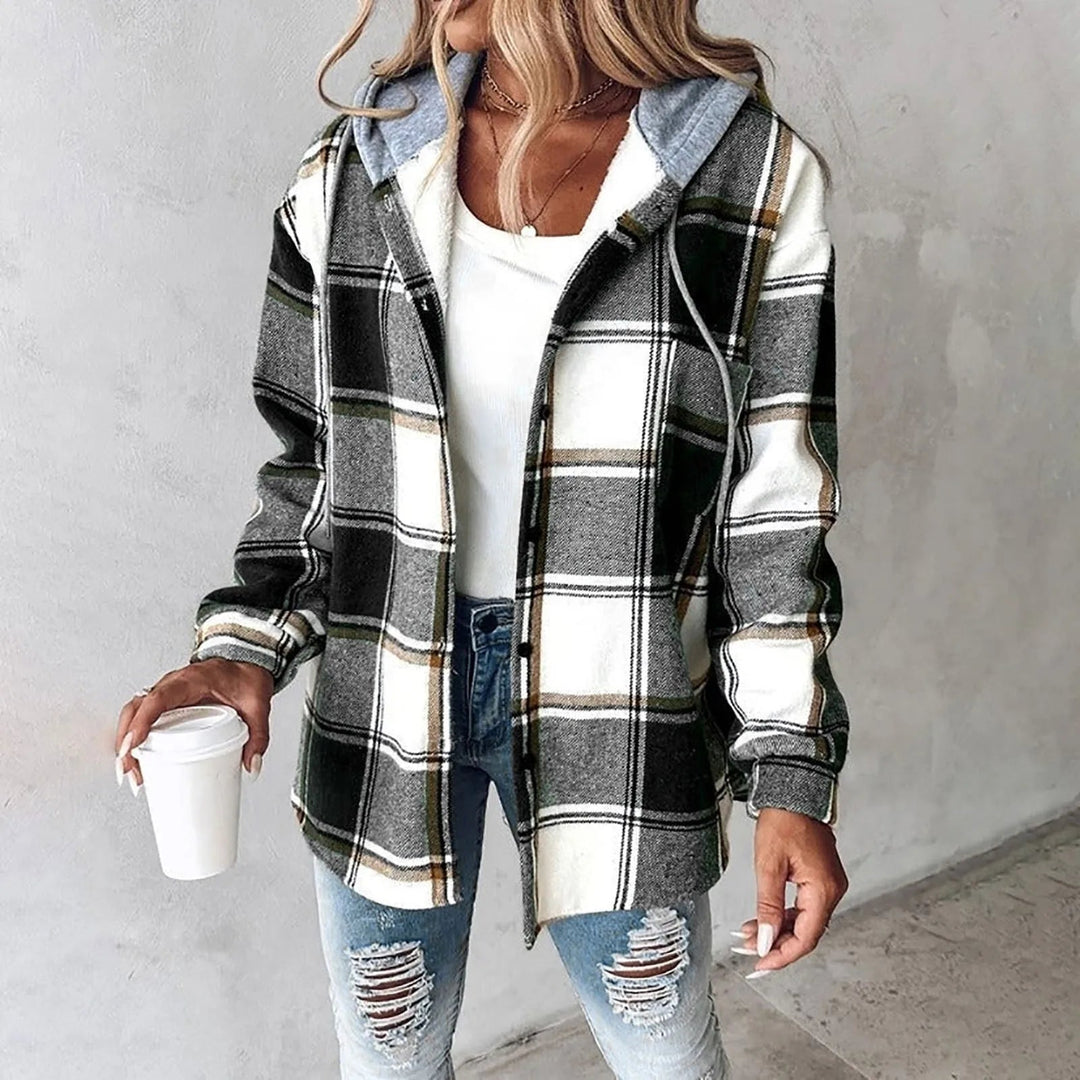 Lined Overshirt with Hood Élise