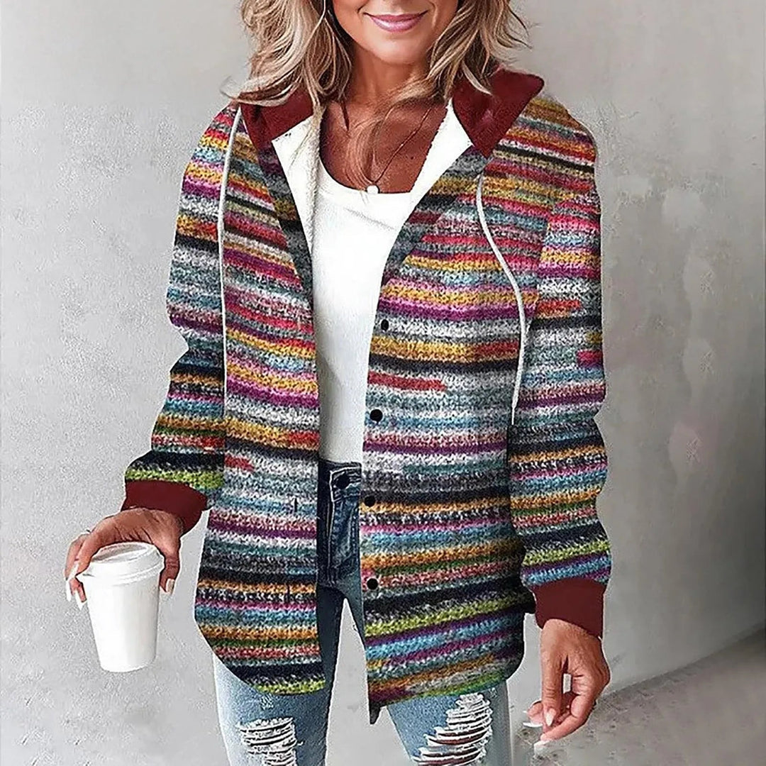 Lined Overshirt with Hood Élise