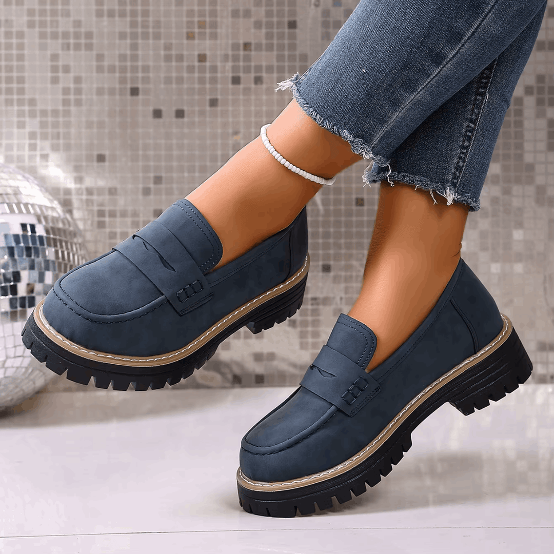 ELSA™ - ELEGANT SUEDE PLATFORM LOAFERS