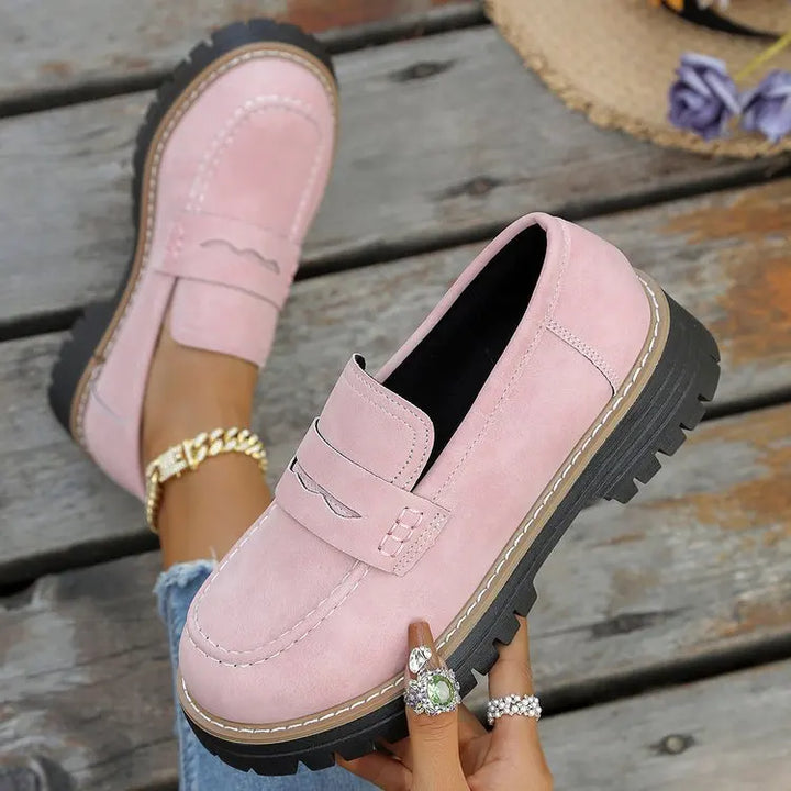 ELSA™ - ELEGANT SUEDE PLATFORM LOAFERS