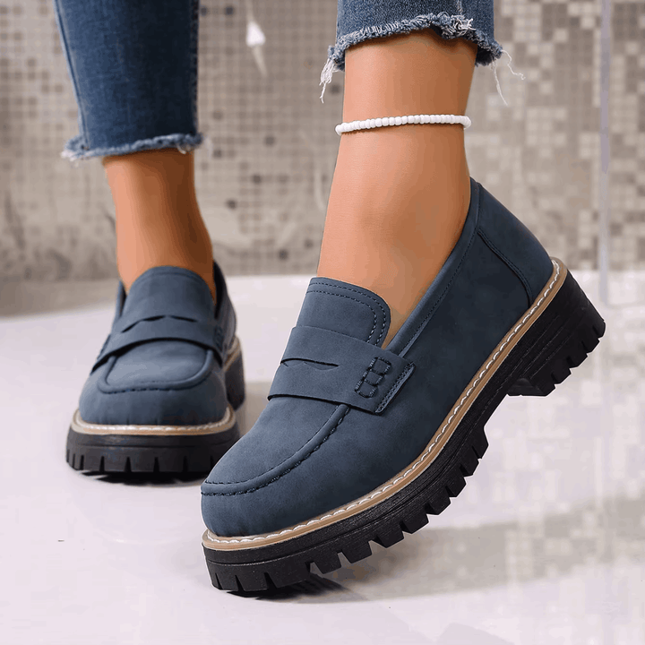 ELSA™ - ELEGANT SUEDE PLATFORM LOAFERS