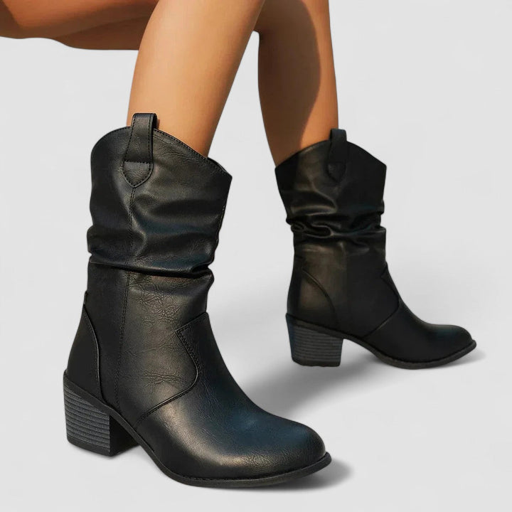 ELEANORA™ - ELEGANT SLOUCH HEELED BOOTS