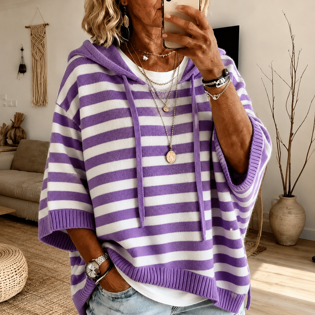 ANAIS™ – COMFORT KNIT PONCHO HOODIE
