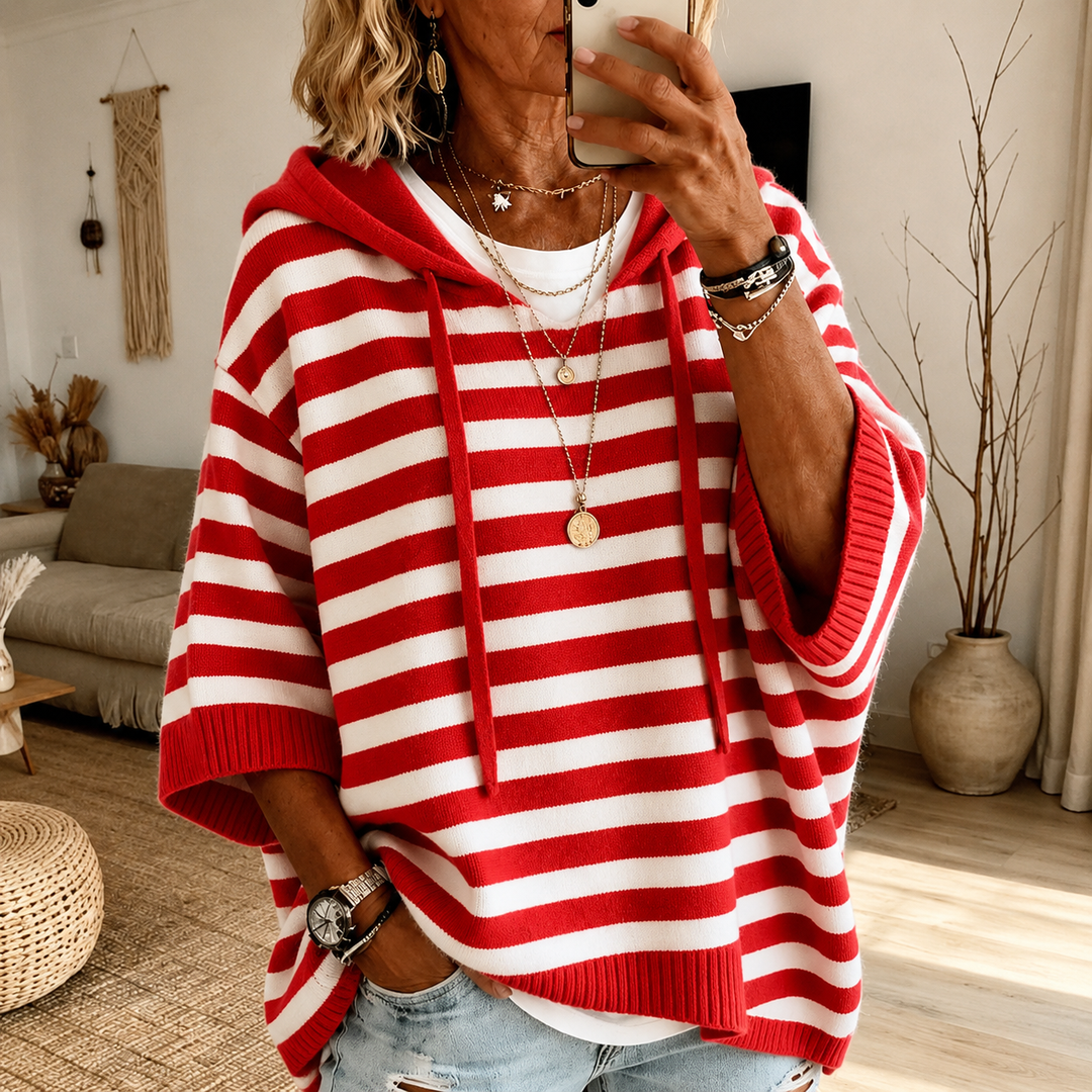 CHARLOTTE™ – COZY KNITTED PONCHO HOODIE