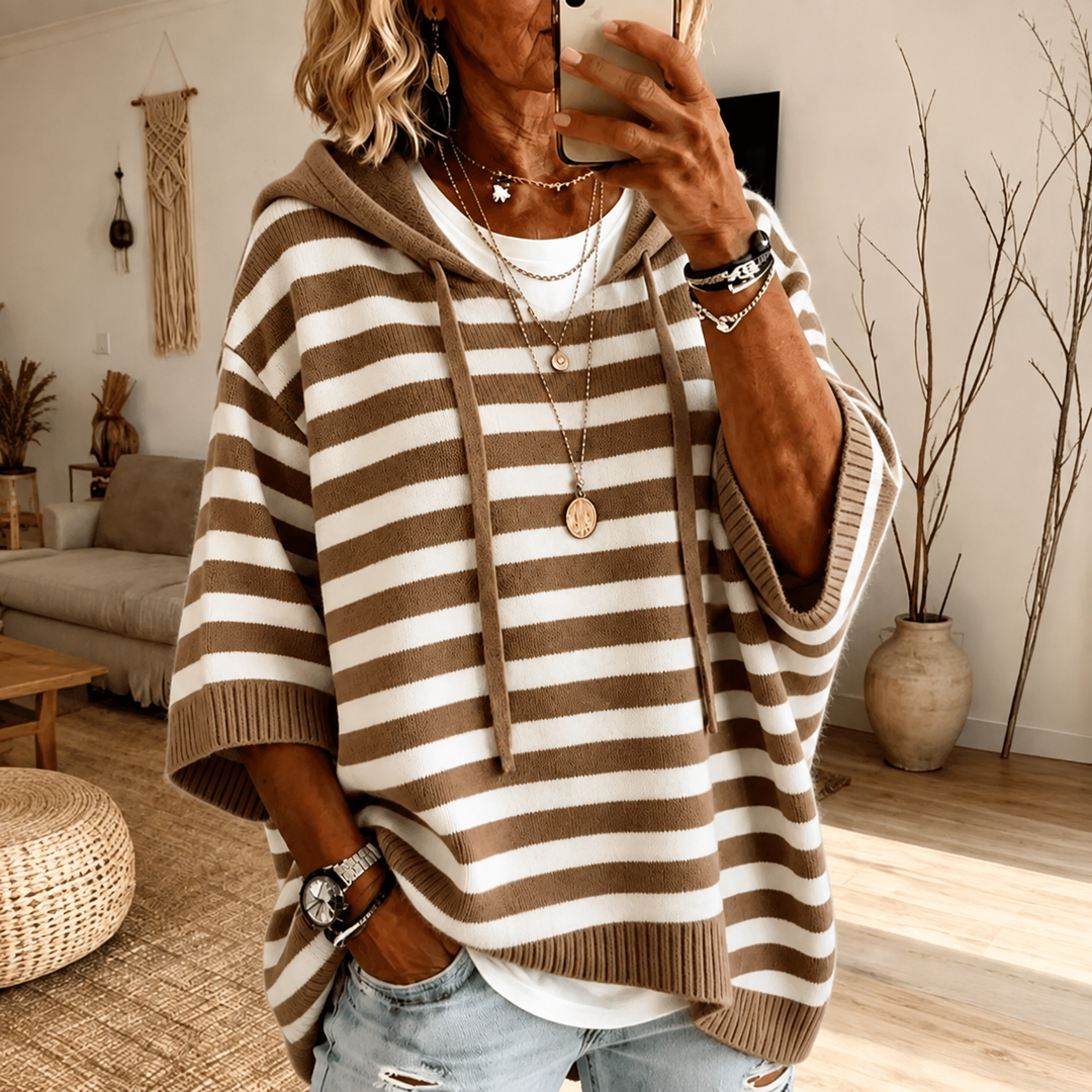 MATHILDE™ – ELEGANT COMFORT PONCHO HOODIE