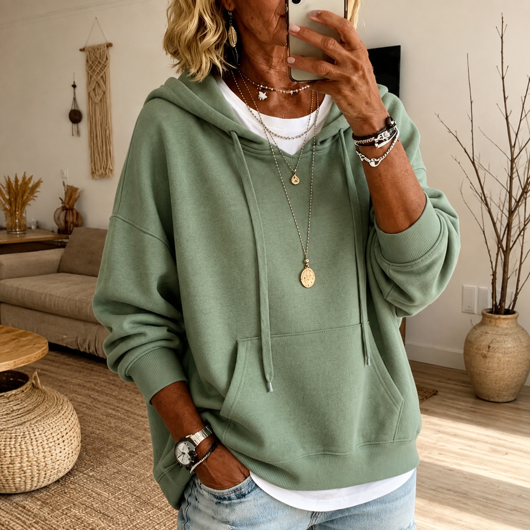 AMANDINE™ – ELEGANT COZY PONCHO HOODIE