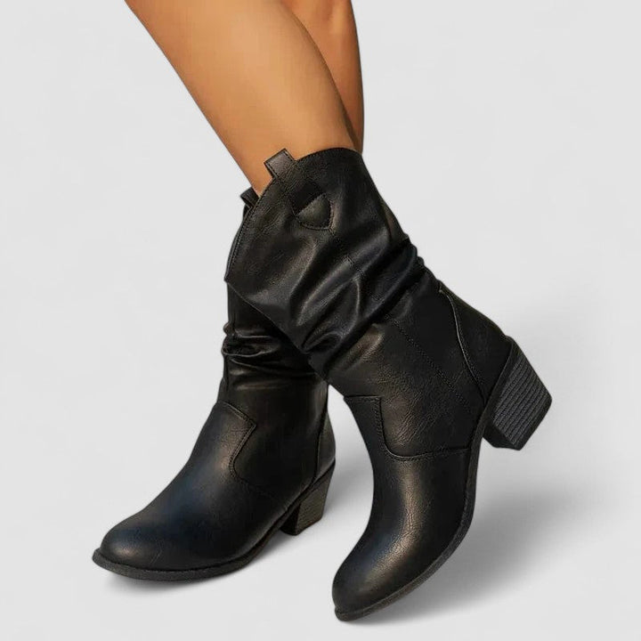 ELEANORA™ - ELEGANT SLOUCH HEELED BOOTS