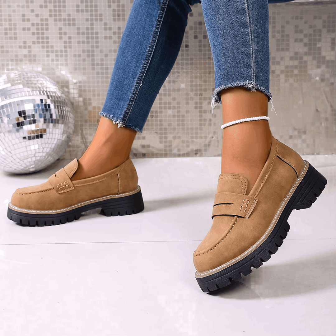 ELSA™ - ELEGANT SUEDE PLATFORM LOAFERS