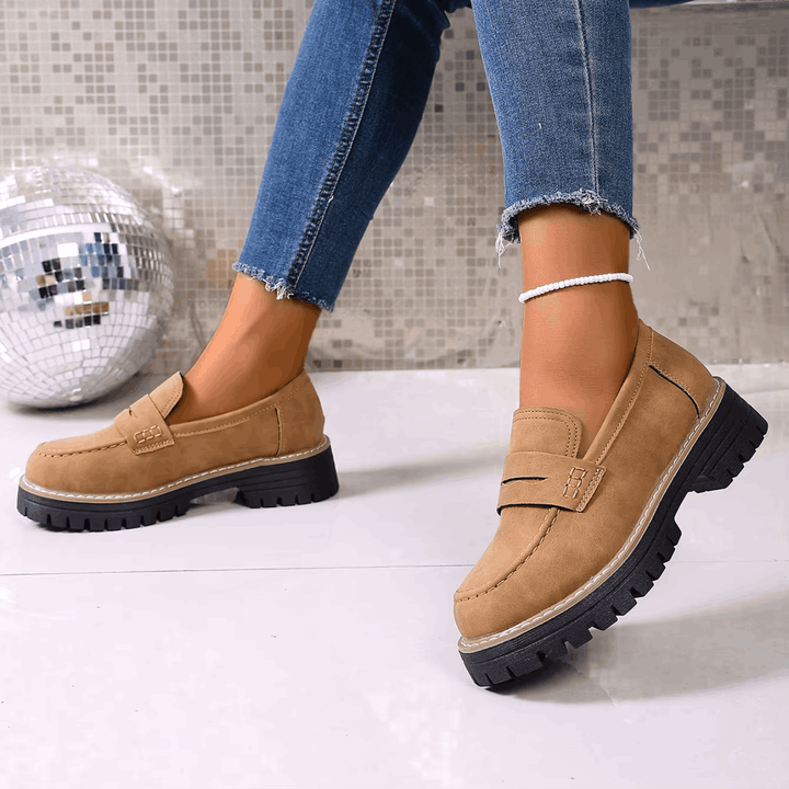 ELSA™ - ELEGANT SUEDE PLATFORM LOAFERS