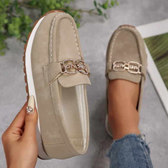 EMMA™ - CHIC DIAMOND BUCKLE LOAFERS