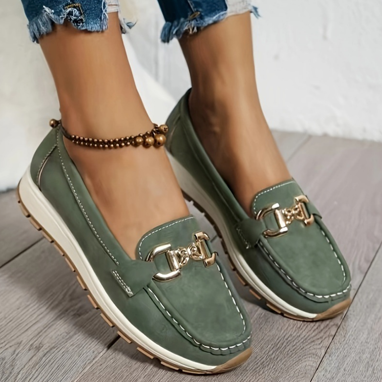 ELOISE™ - ELEGANT COMFORT BUCKLE LOAFERS