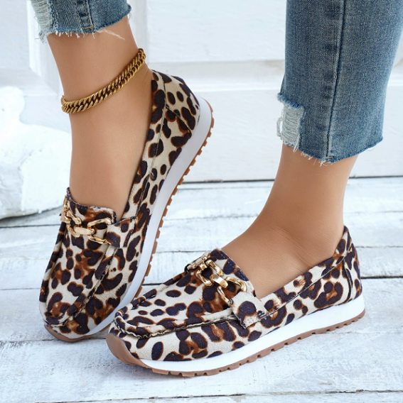 EVERLY™ - ELEGANT LEOPARD PRINT LOAFERS