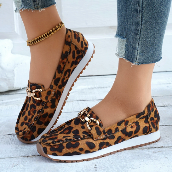 EVERLY™ - ELEGANT LEOPARD PRINT LOAFERS