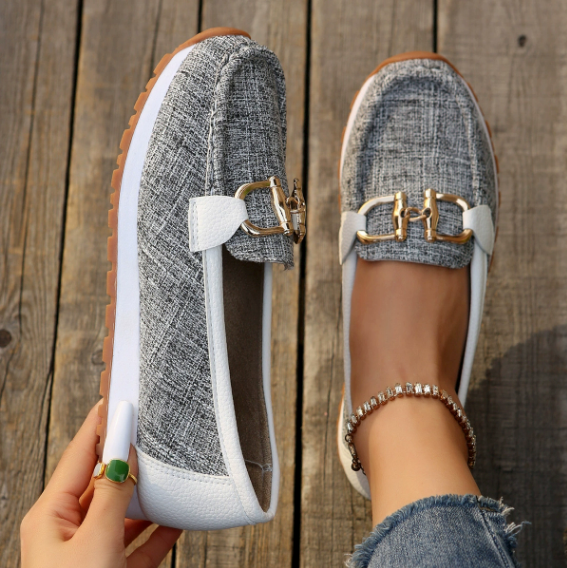 ESME™ - ELEGANT FLAT BUCKLE LOAFERS