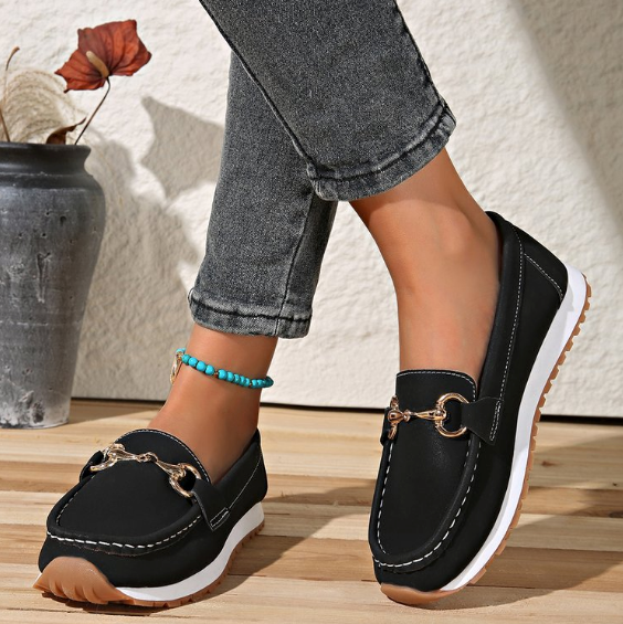 ELODIE™ - ELEGANT FLAT BUCKLE LOAFERS