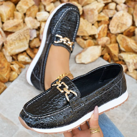 EMMY™ - ELEGANT COMFORT CROCODILE LOAFERS