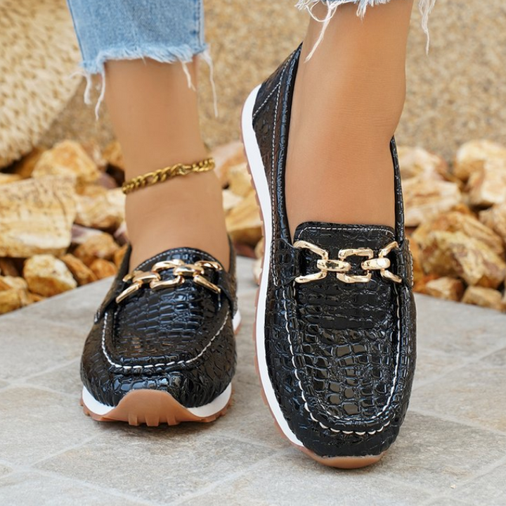 EMMY™ - ELEGANT COMFORT CROCODILE LOAFERS