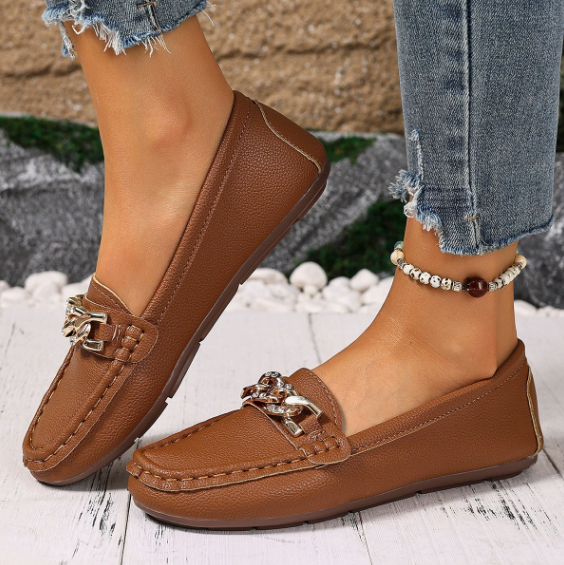 EDEN™ - FLAT DIAMOND BUCKLE LOAFERS