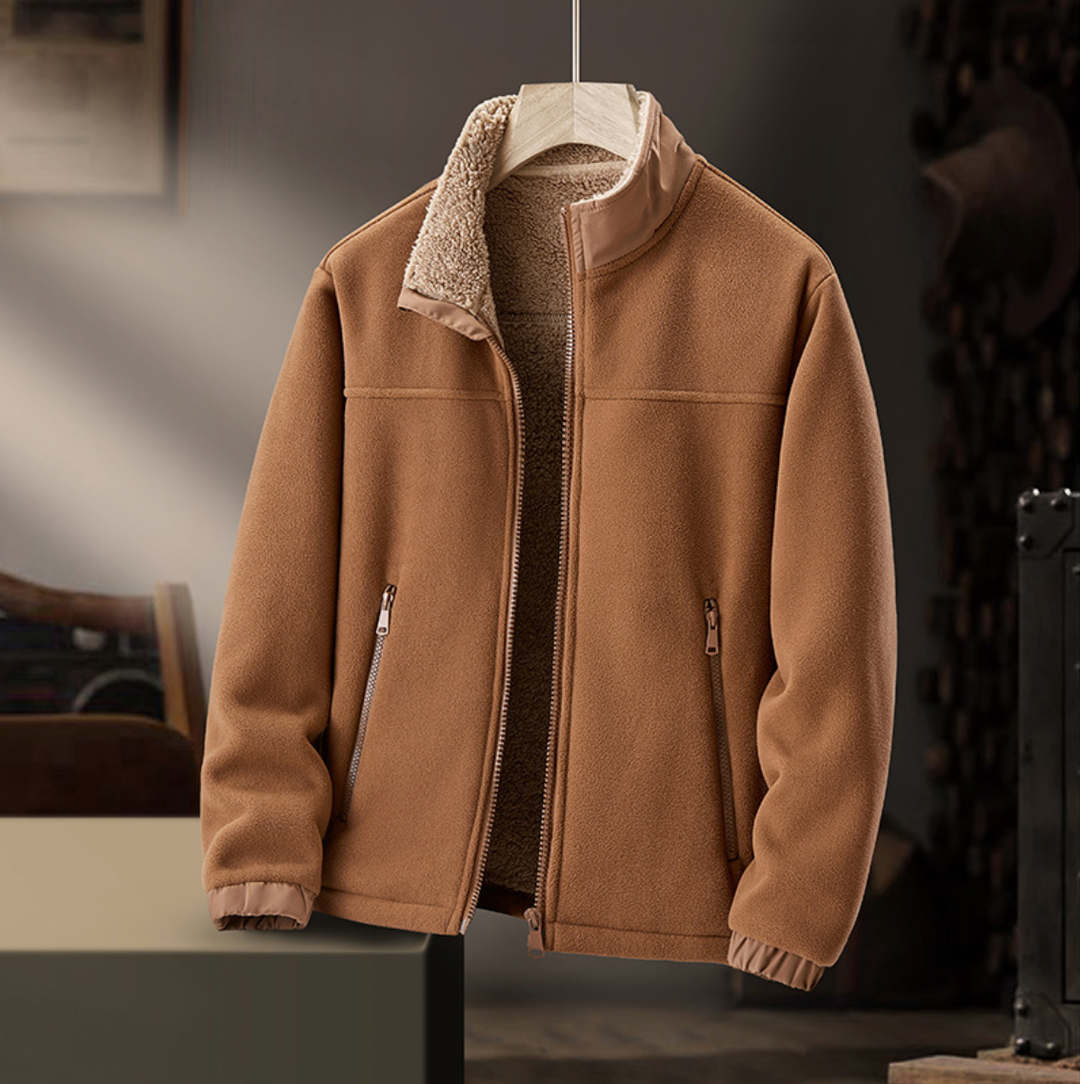 GRAYSON™ - ELEGANT PLUSH COLLAR COAT
