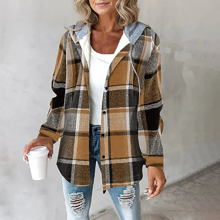 Lined Overshirt with Hood Élise