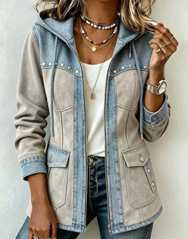 VERONICA™ - ELEGANT WEATHERPROOF TWO-TONE JACKET
