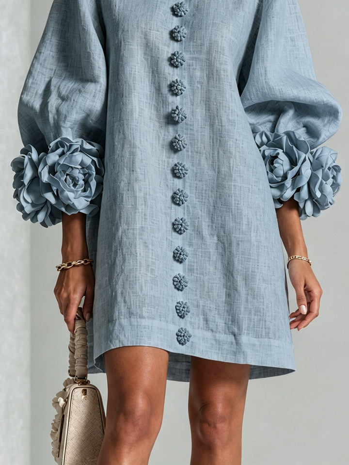 CLEO™ - FLORAL-TRIMMED MINI DRESS