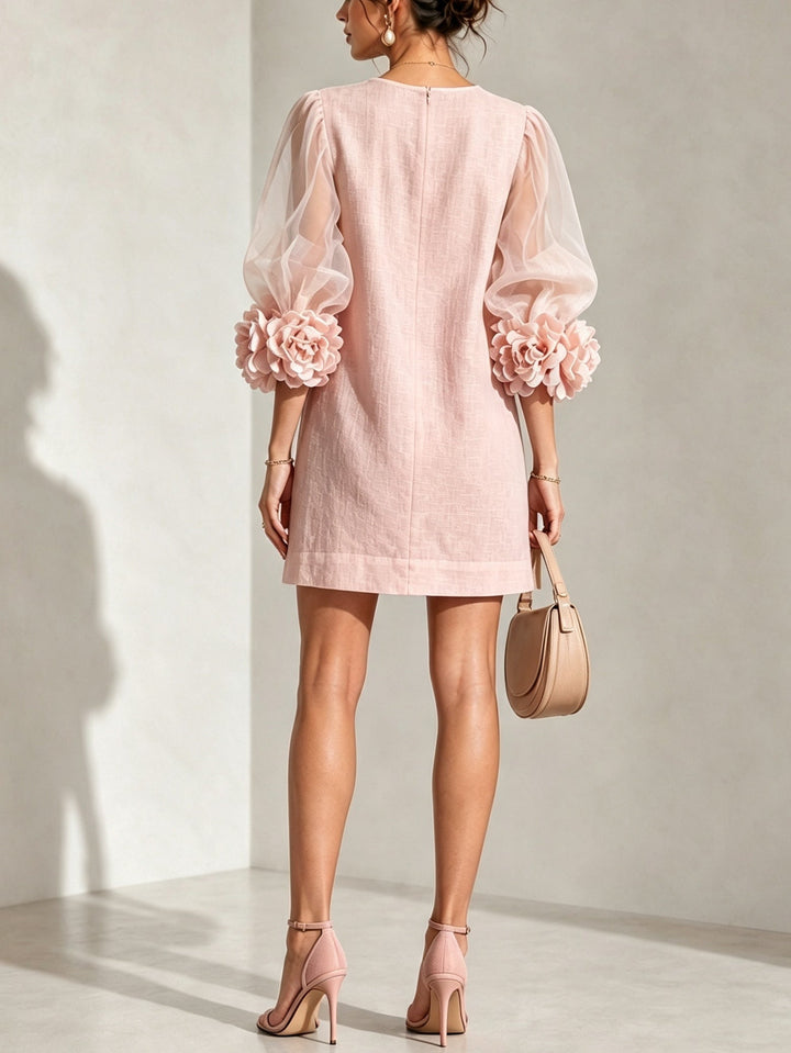 PENELOPE™ - ELEGANT FLORAL MINI DRESS