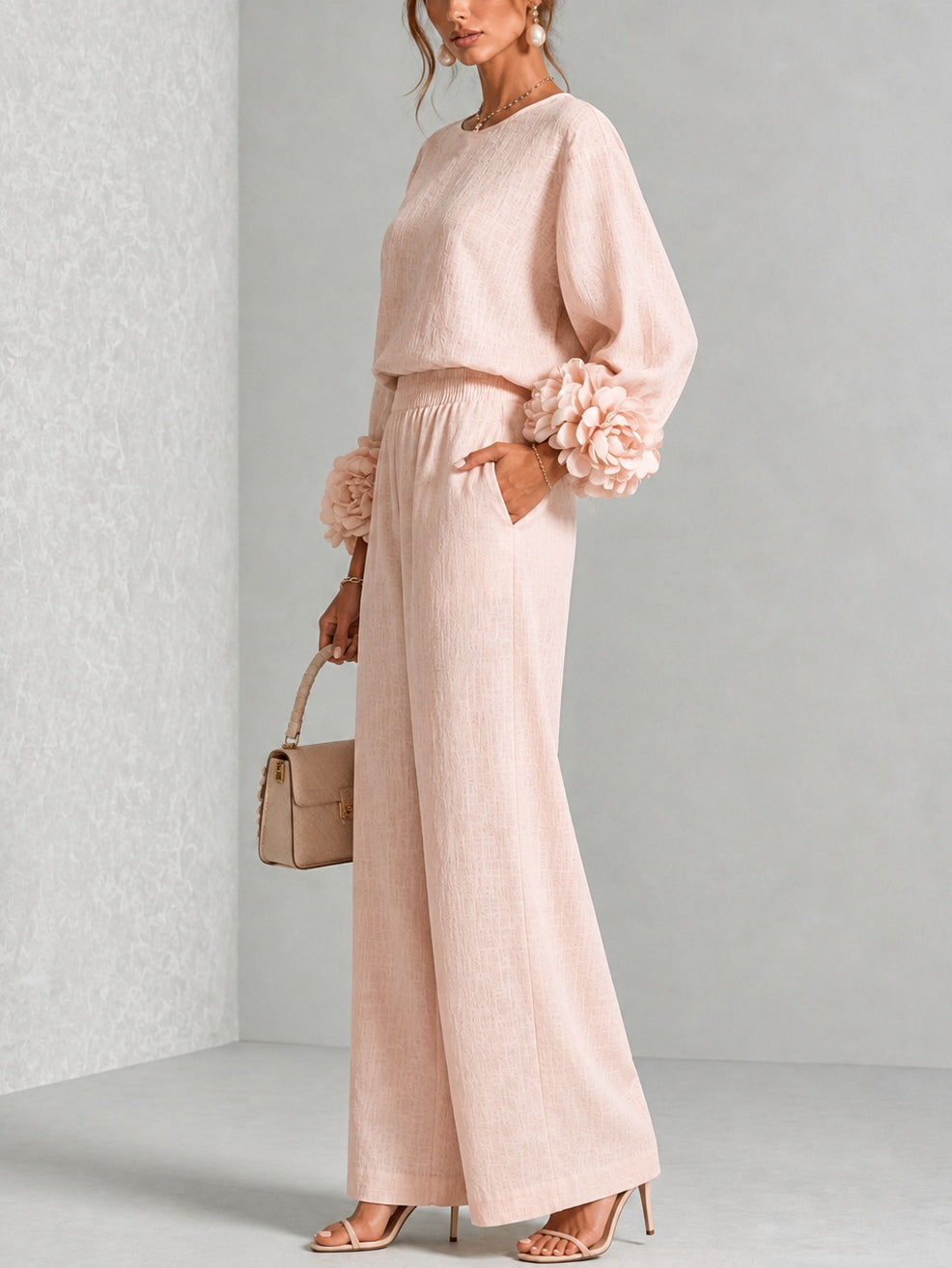 CARYS™ - FLORAL-CUFF TWO-PIECE SET
