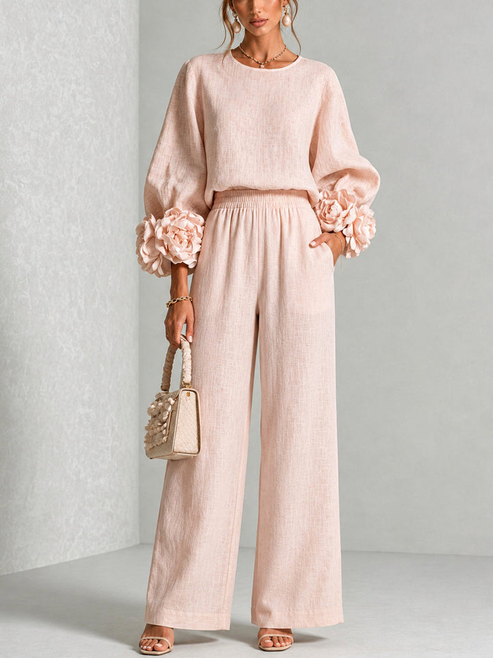 CARYS™ - FLORAL-CUFF TWO-PIECE SET