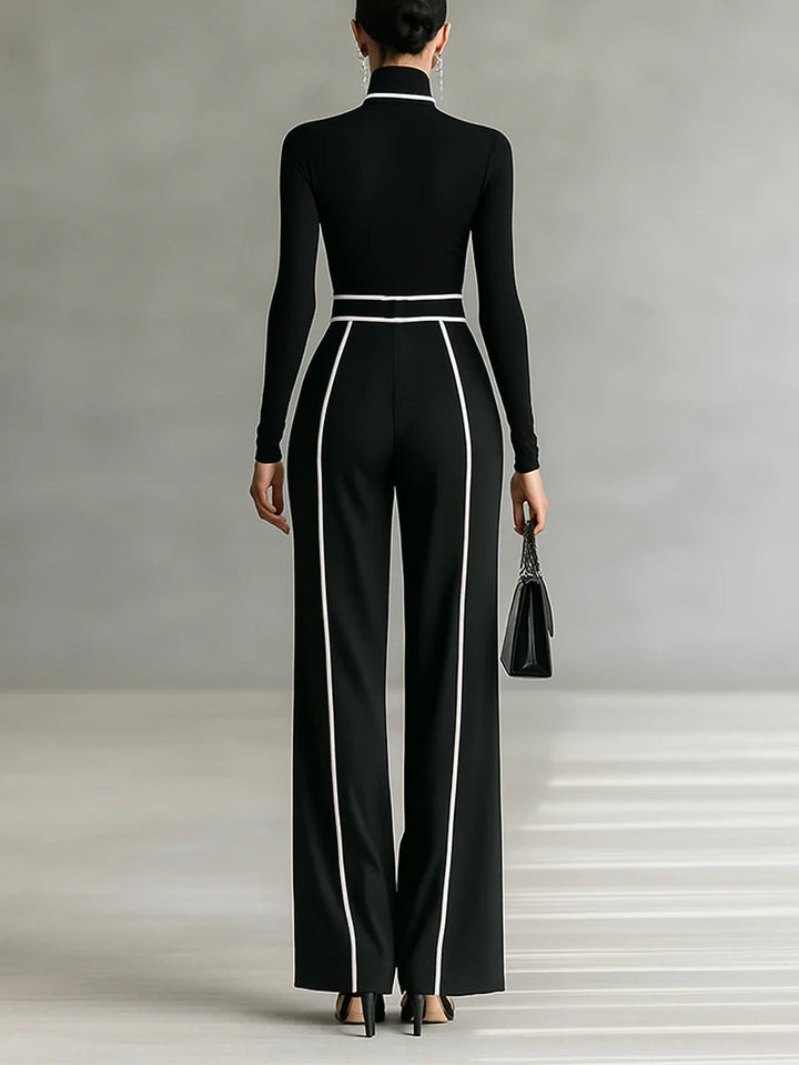 EMMA™ - ELEGANT COLLARED TWO-PIECE SET