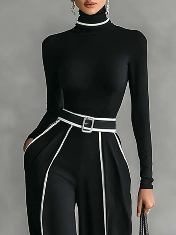 EMMA™ - ELEGANT COLLARED TWO-PIECE SET